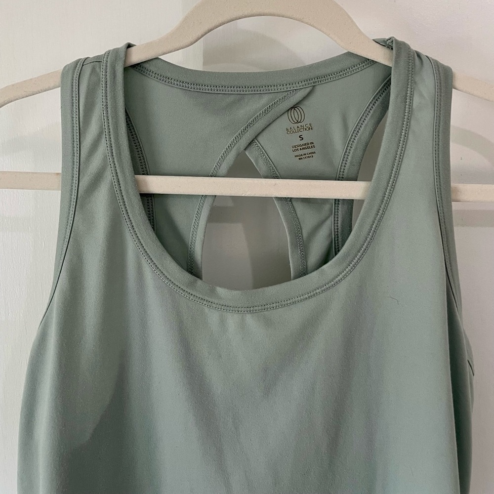 🎈 SOLD Balance Collection Sage Green Tank - Picture 3 of 6